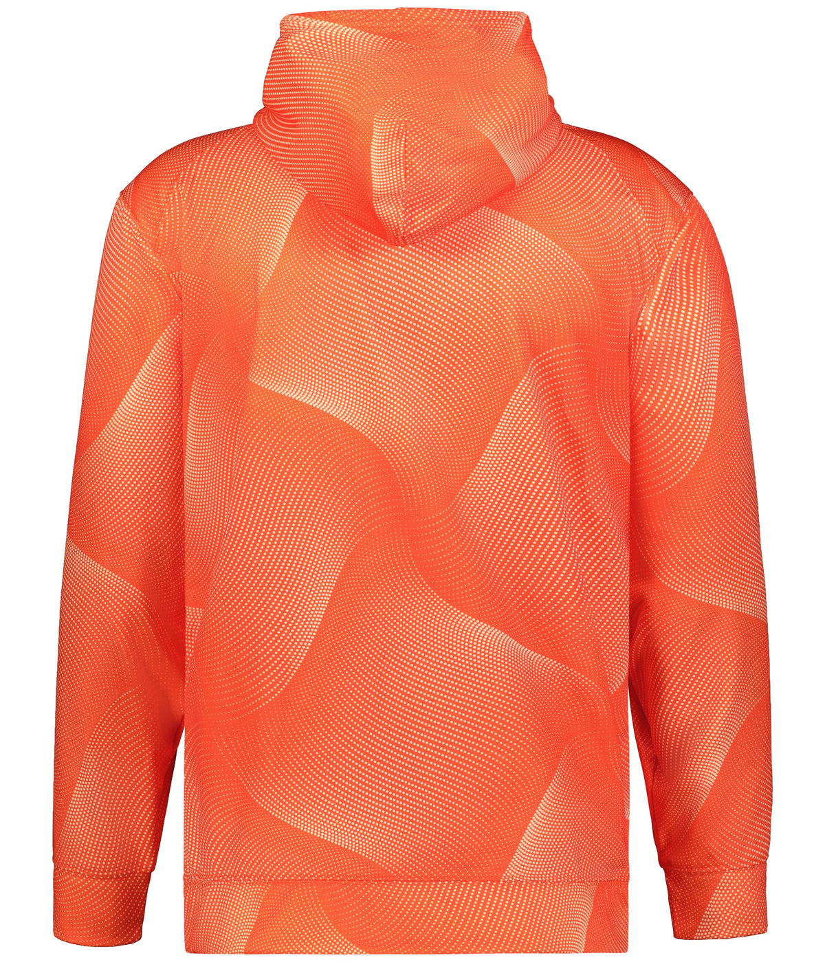 Rear View of BA BURNT ORANGE WARP WARP HOOD