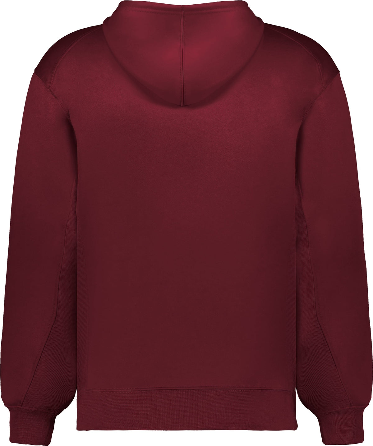 Rear View of BA CARDINAL PERFORMANCE FLEECE HOODIE
