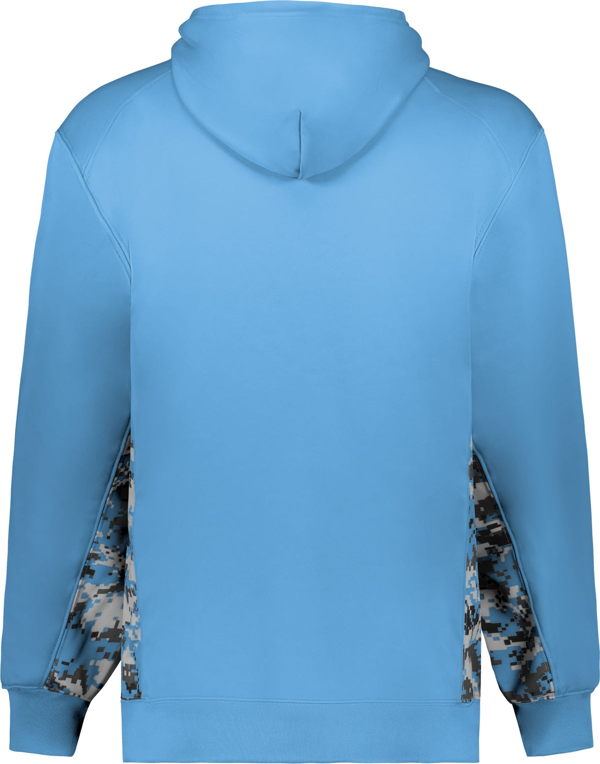 Rear View of BA COL BL/COL BL DIGI DIGITAL COLOR BLOCK HOODIE
