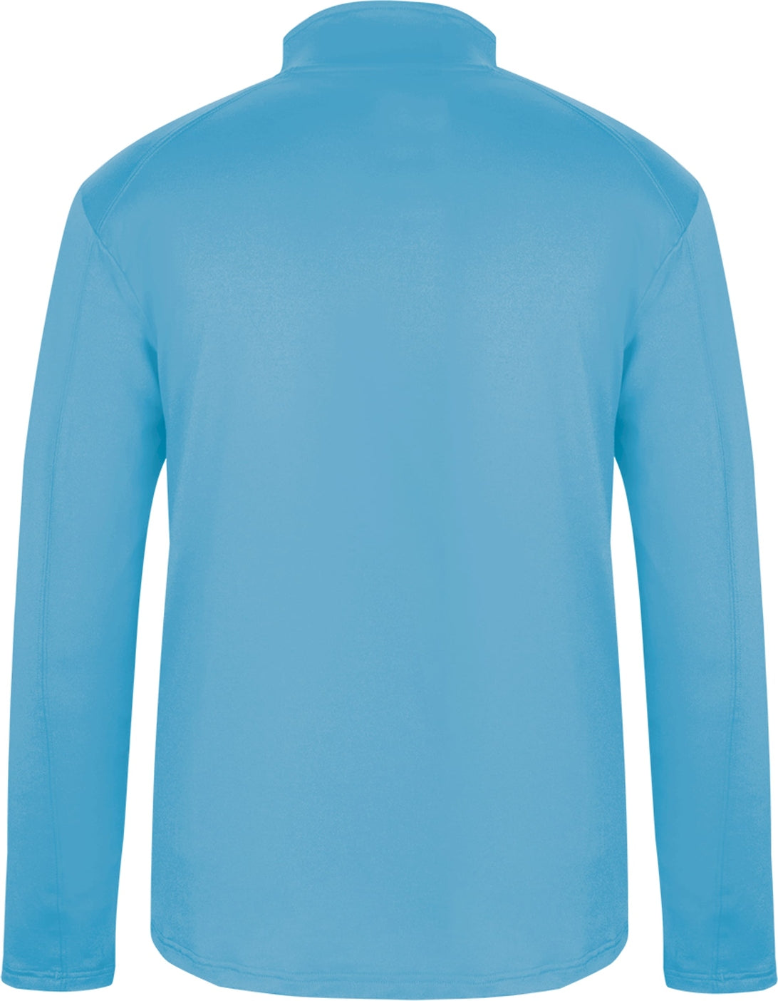 Rear View of BA COLUMBIA BLUE 1/4 ZIP LIGHTWEIGHT PULLOVER