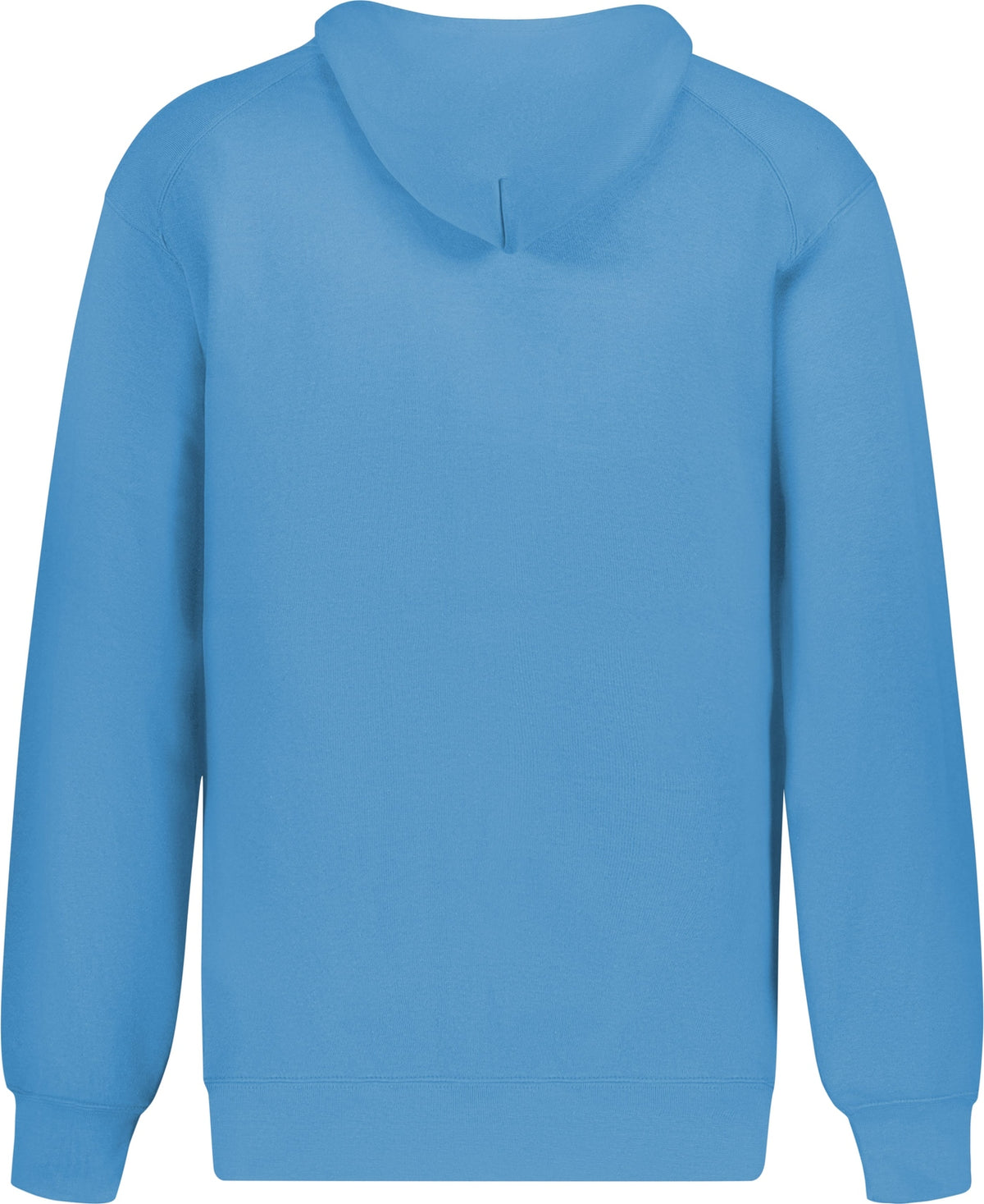 Rear View of BA COLUMBIA BLUE ATHLETIC FLEECE HOODIE