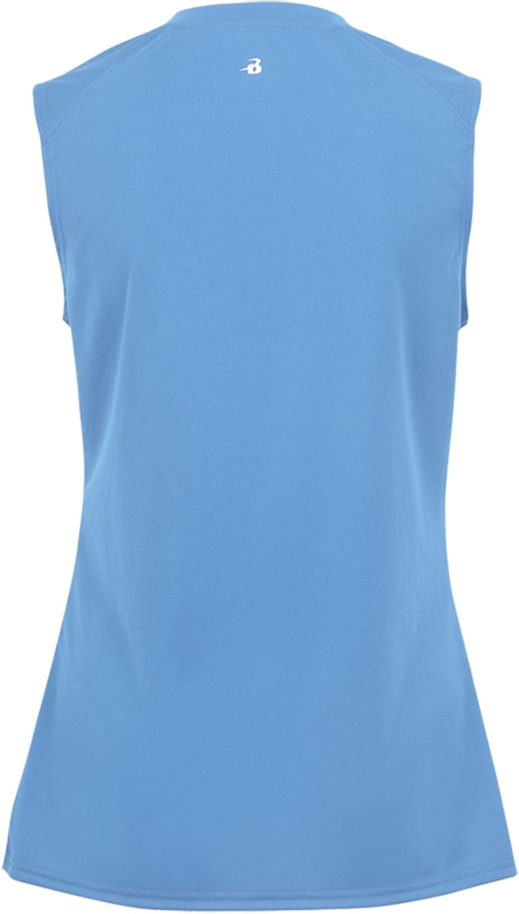 Rear View of BA COLUMBIA BLUE GIRLS B-CORE SLEEVELESS TANK