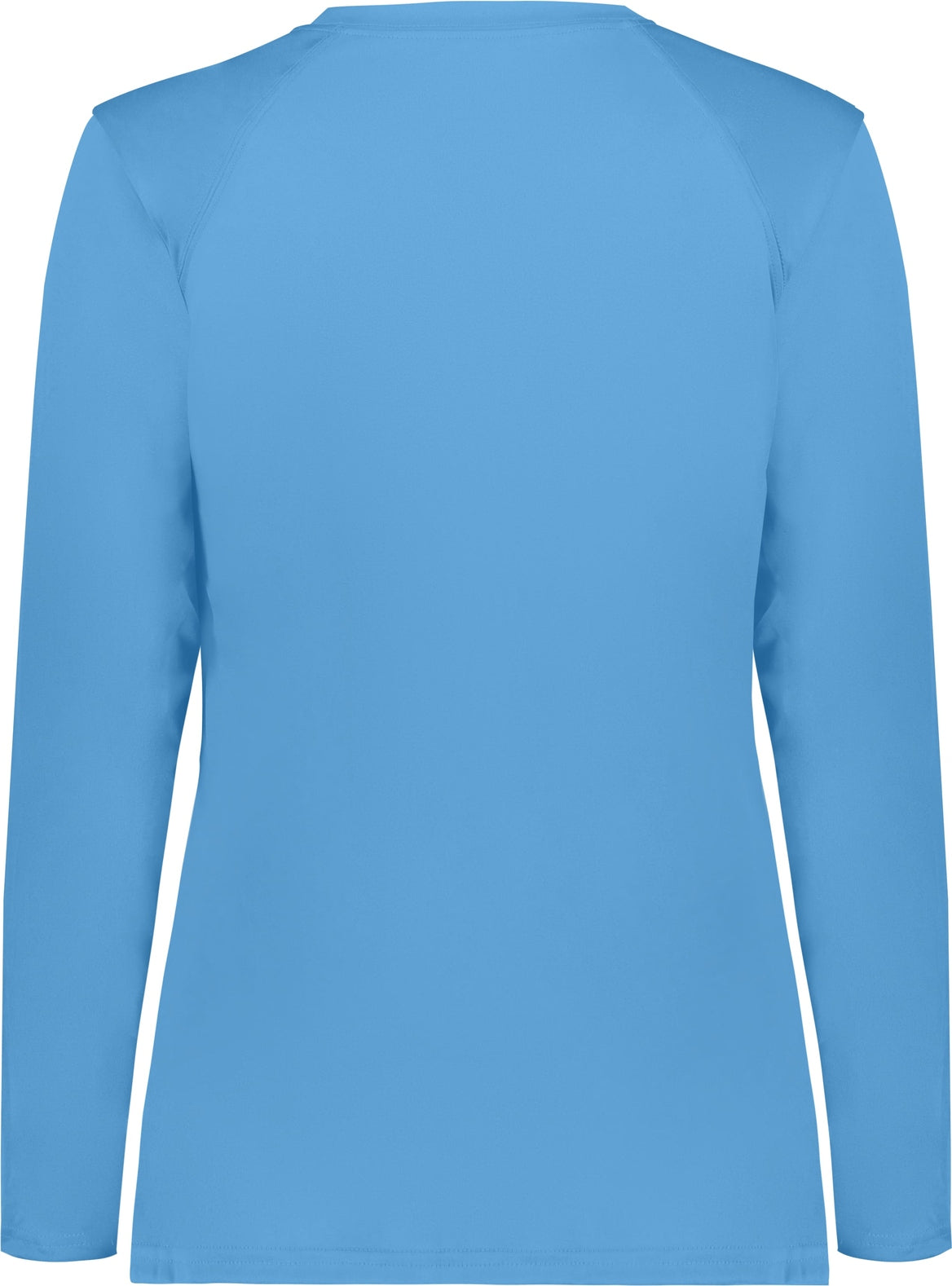 Rear View of BA COLUMBIA BLUE LADIES B-CORE L/S TEE