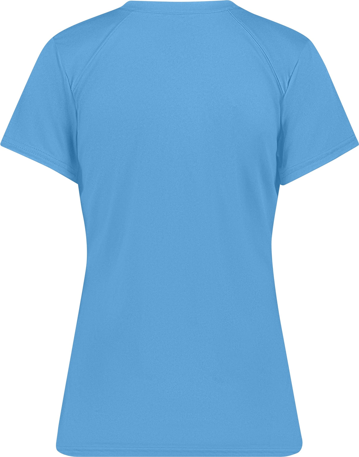 Rear View of BA COLUMBIA BLUE LADIES B-CORE V-NECK TEE