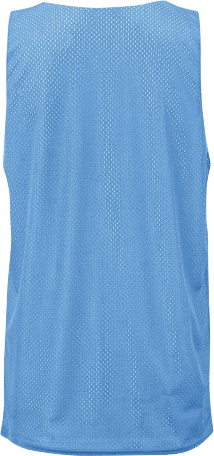 Rear View of BA COLUMBIA BLUE/WHITE YOUTH MESH REVERSIBLE JERSEY