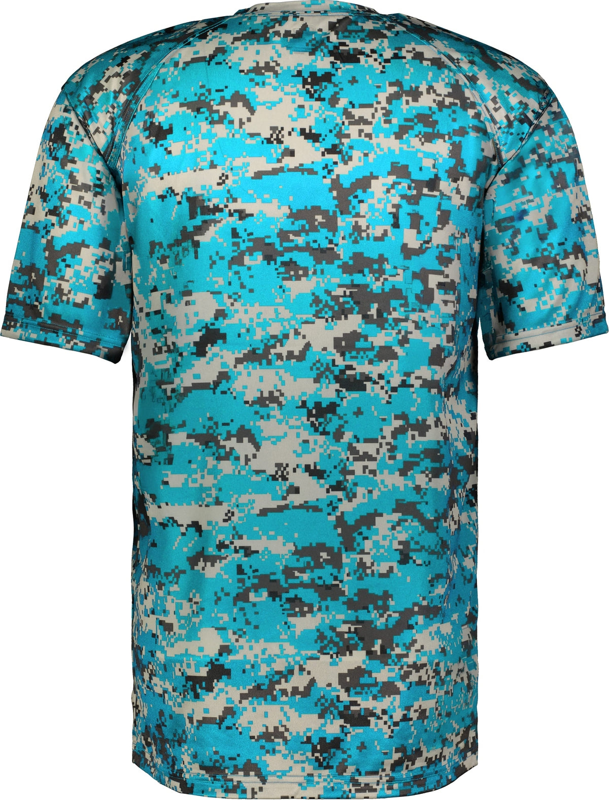 Rear View of BA ELECTRIC BLUE DIGITAL DIGITAL TEE