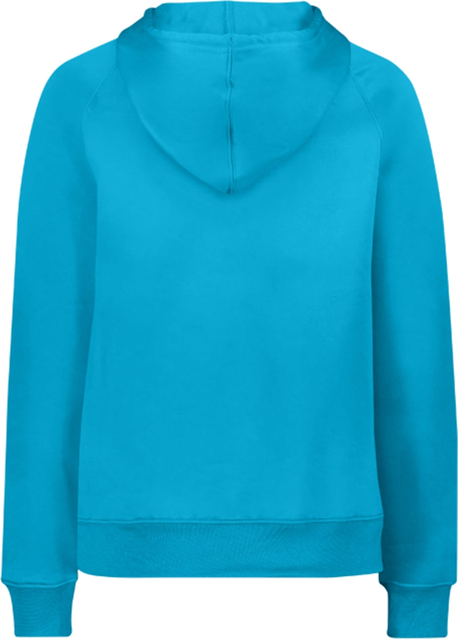 Rear View of BA ELECTRIC BLUE LADIES PERFORMANCE FLECE HOODI