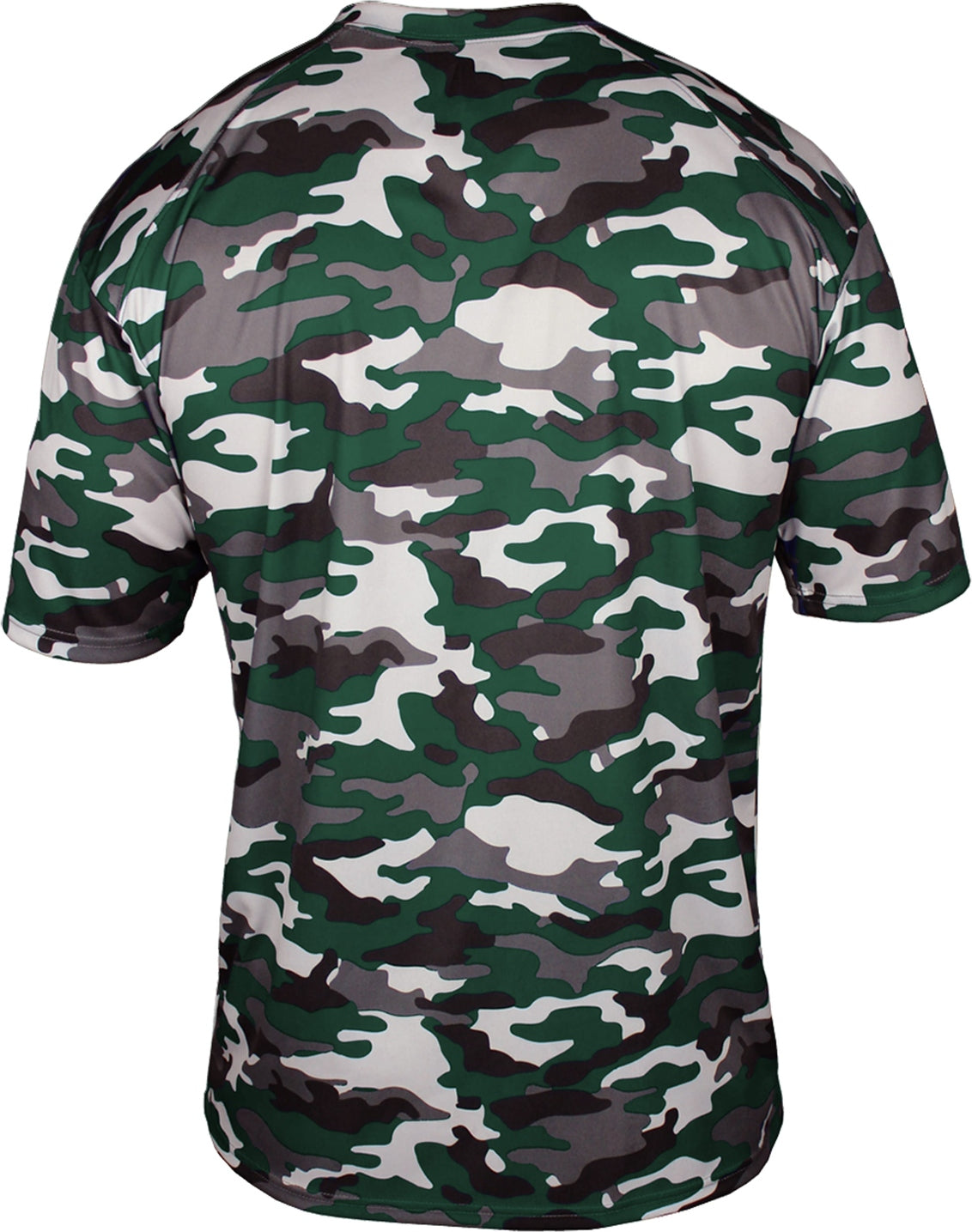 Rear View of BA FOREST CAMO YOUTH CAMO TEE