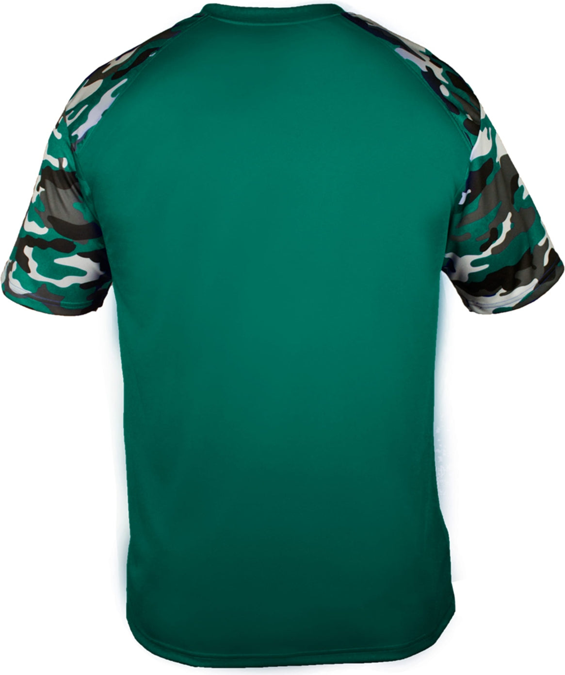 Rear View of BA FOREST/FOREST CAMO YOUTH CAMO SPORT TEE