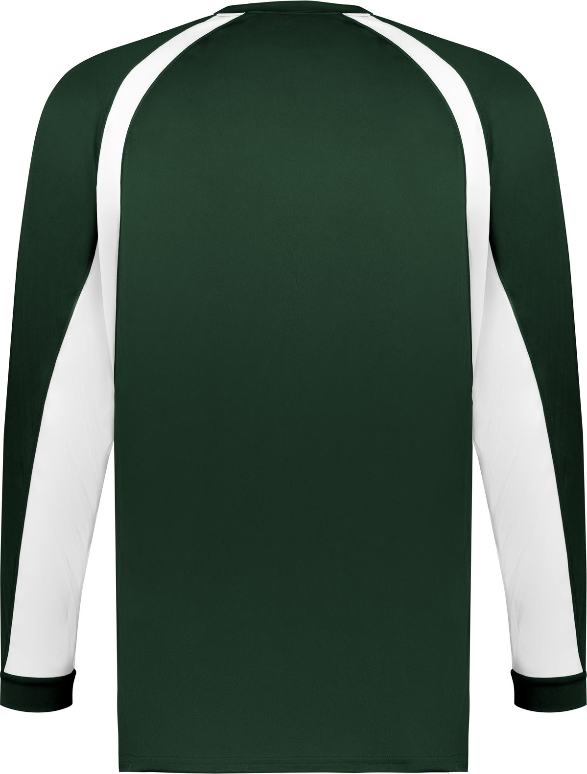 Rear View of BA FOREST/WHITE YOUTH HOOK L/S TEE