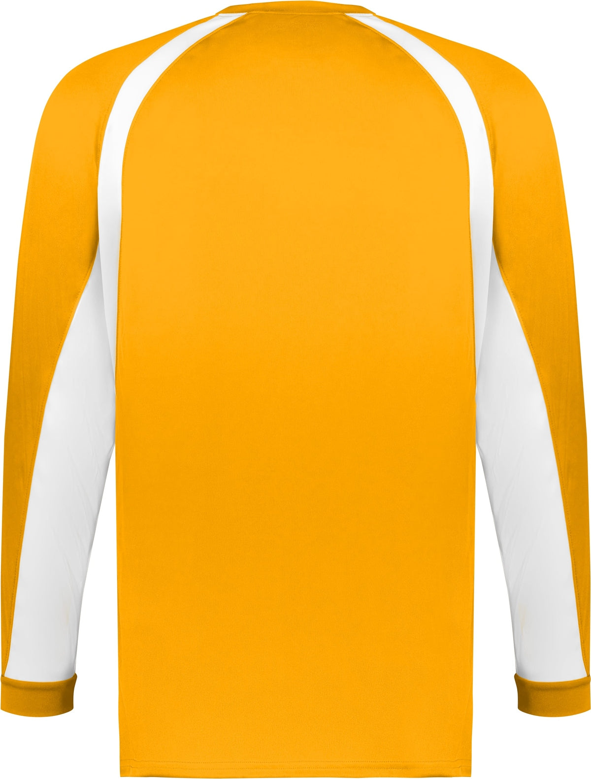 Rear View of BA GOLD/WHITE HOOK L/S TEE