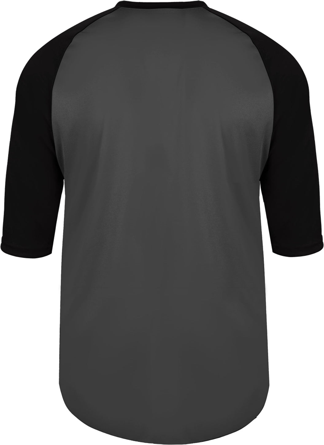 Rear View of BA GRAPHITE/BLACK YOUTH B-BASEBALL TEE