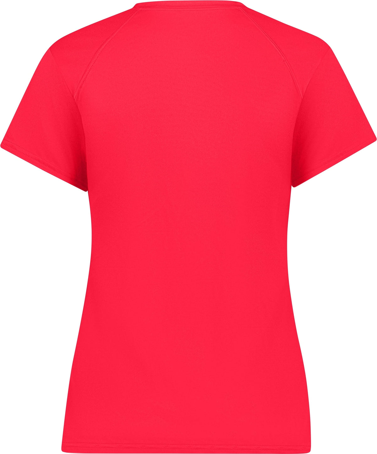 Rear View of BA HOT CORAL LADIES B-CORE TEE
