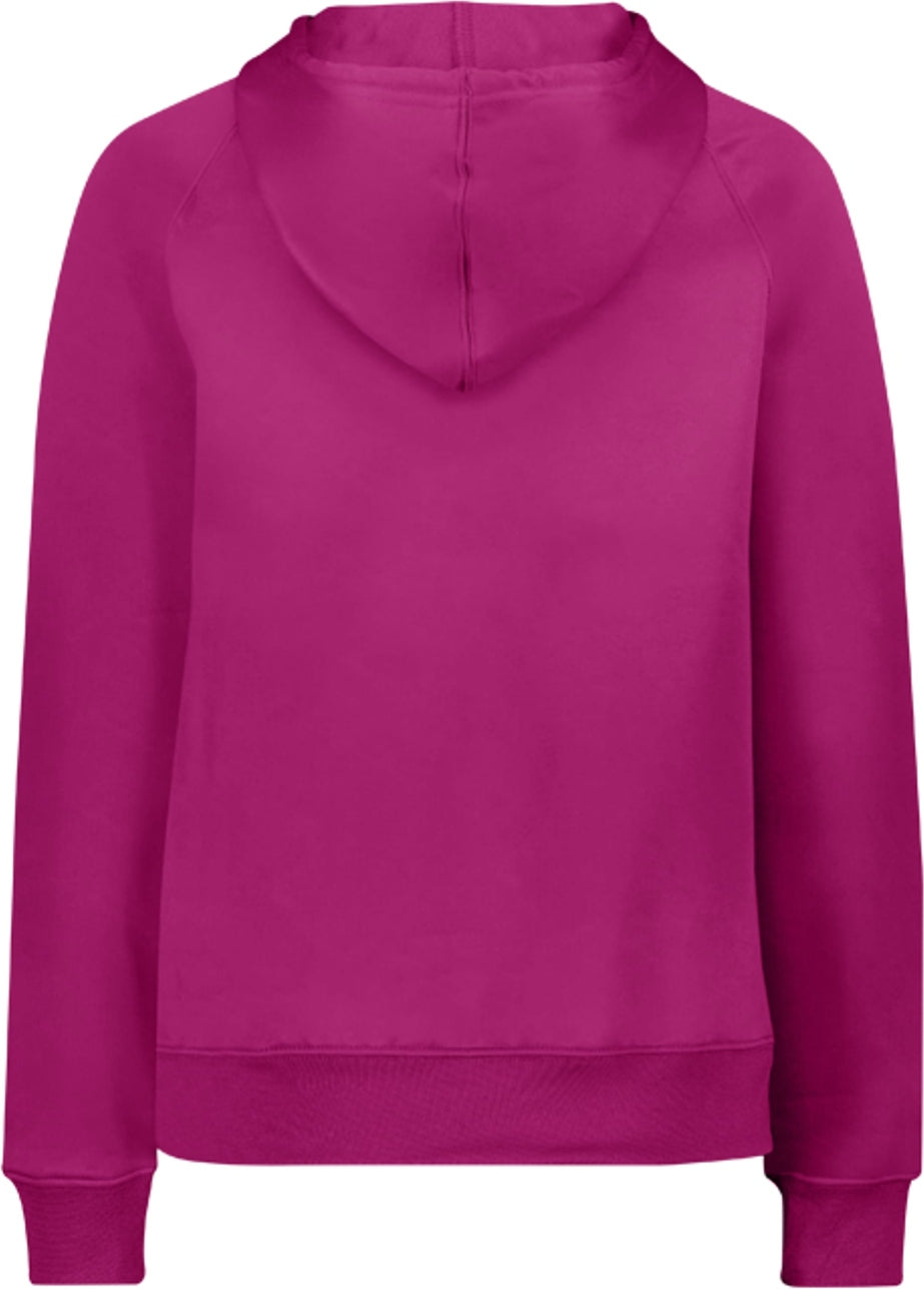 Rear View of BA HOT PINK LADIES PERFORMANCE FLECE HOODI