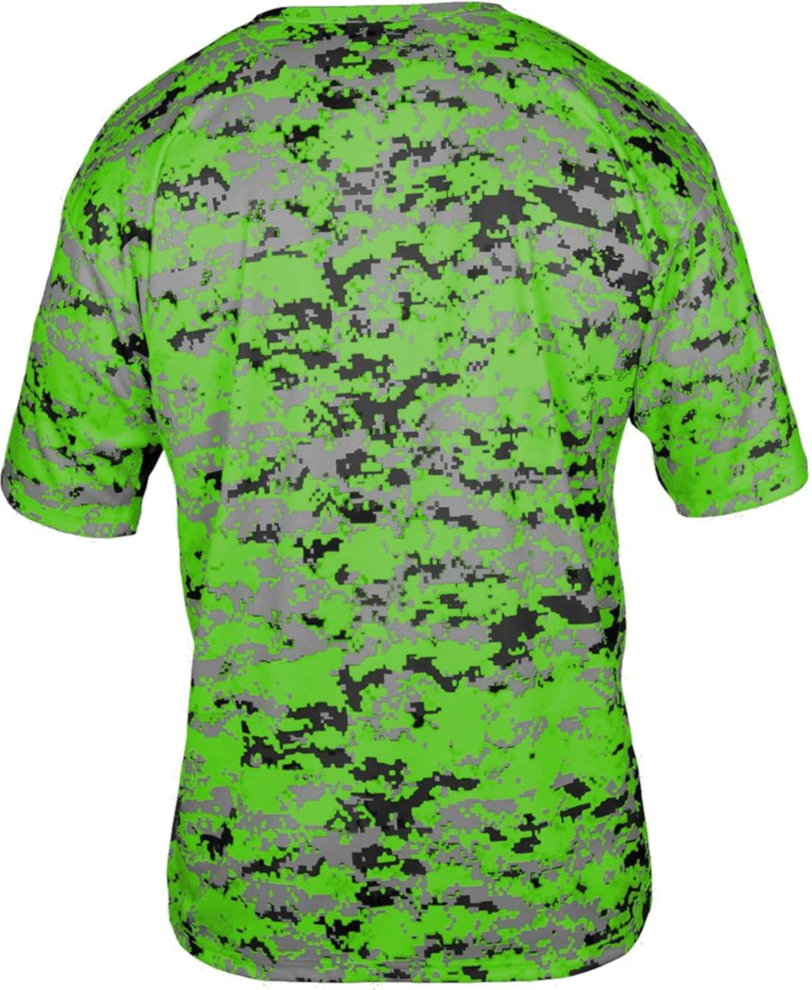 Rear View of BA LIME DIGITAL YOUTH DIGITAL TEE