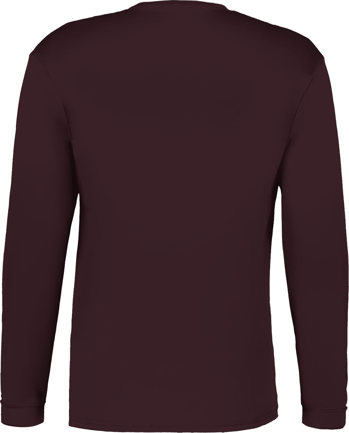 Rear View of BA MAROON C2 L/S TEE