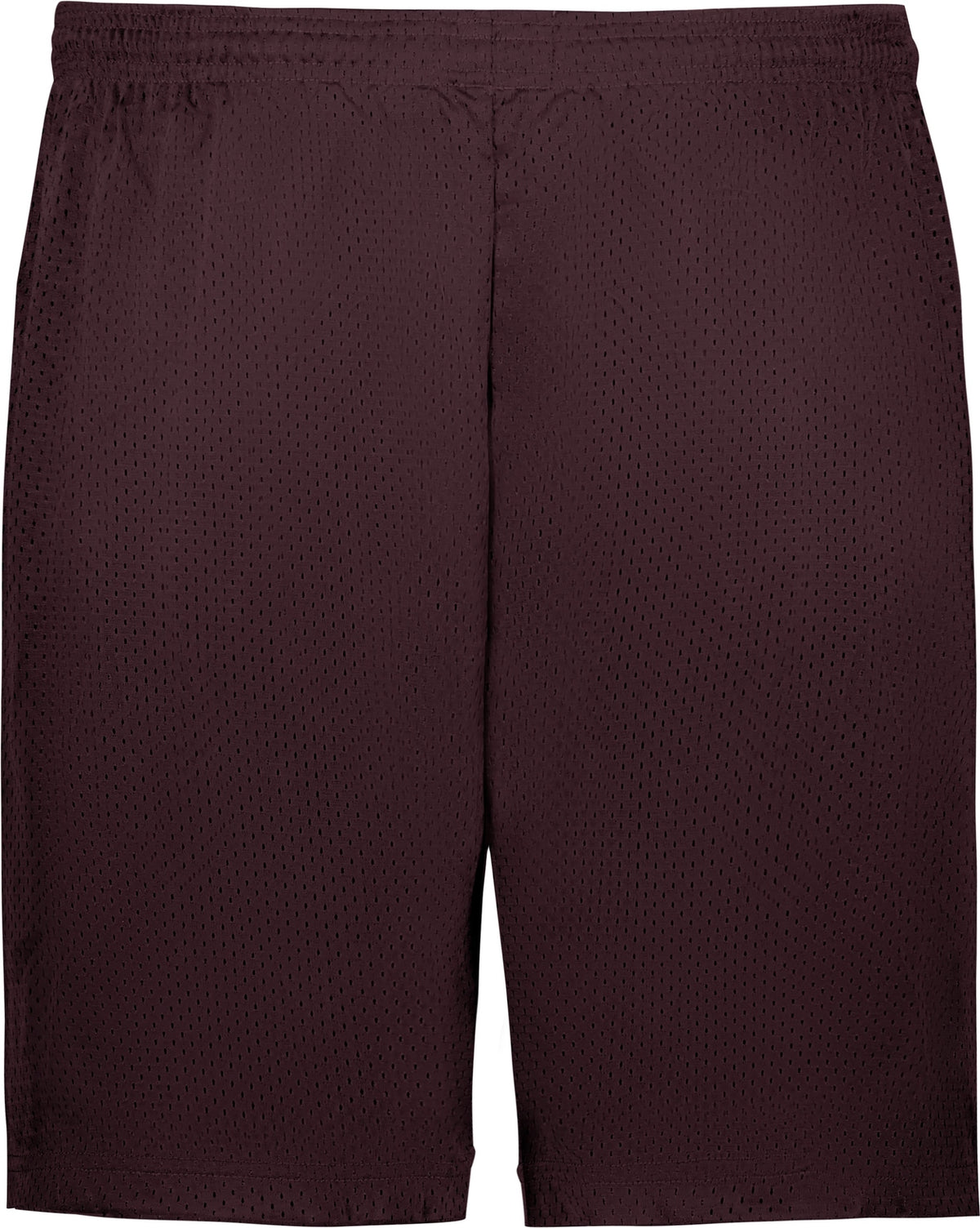 Rear View of BA MAROON MESH/TRICOT SHORT