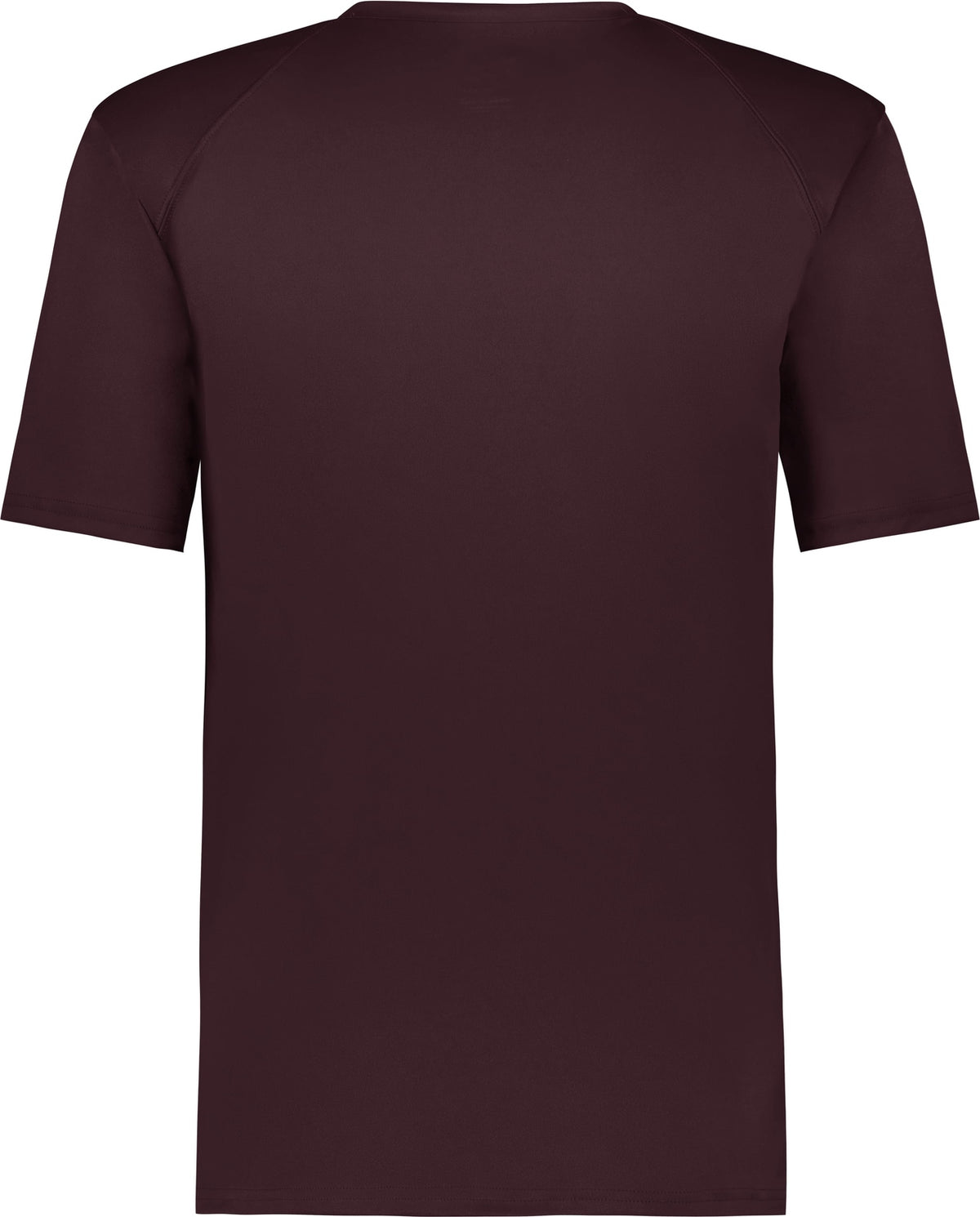 Rear View of BA MAROON YOUTH B-CORE V-NECK TEE