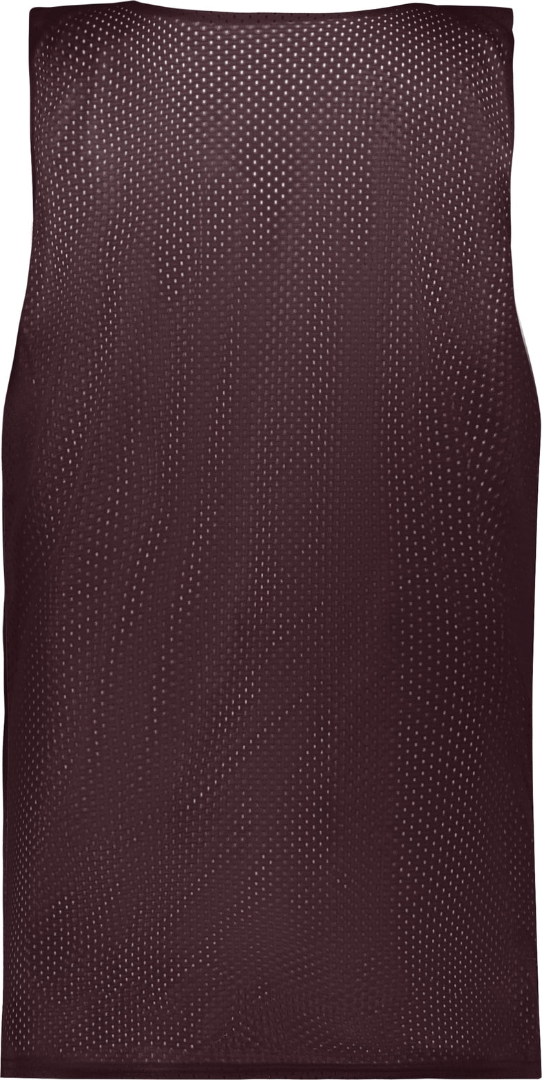 Rear View of BA MAROON/WHITE LADIES MESH REVERSIBLE JERSEY