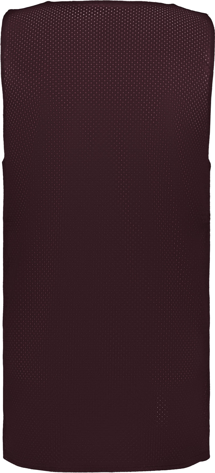 Rear View of BA MAROON/WHITE MESH REVERSIBLE JERSEY