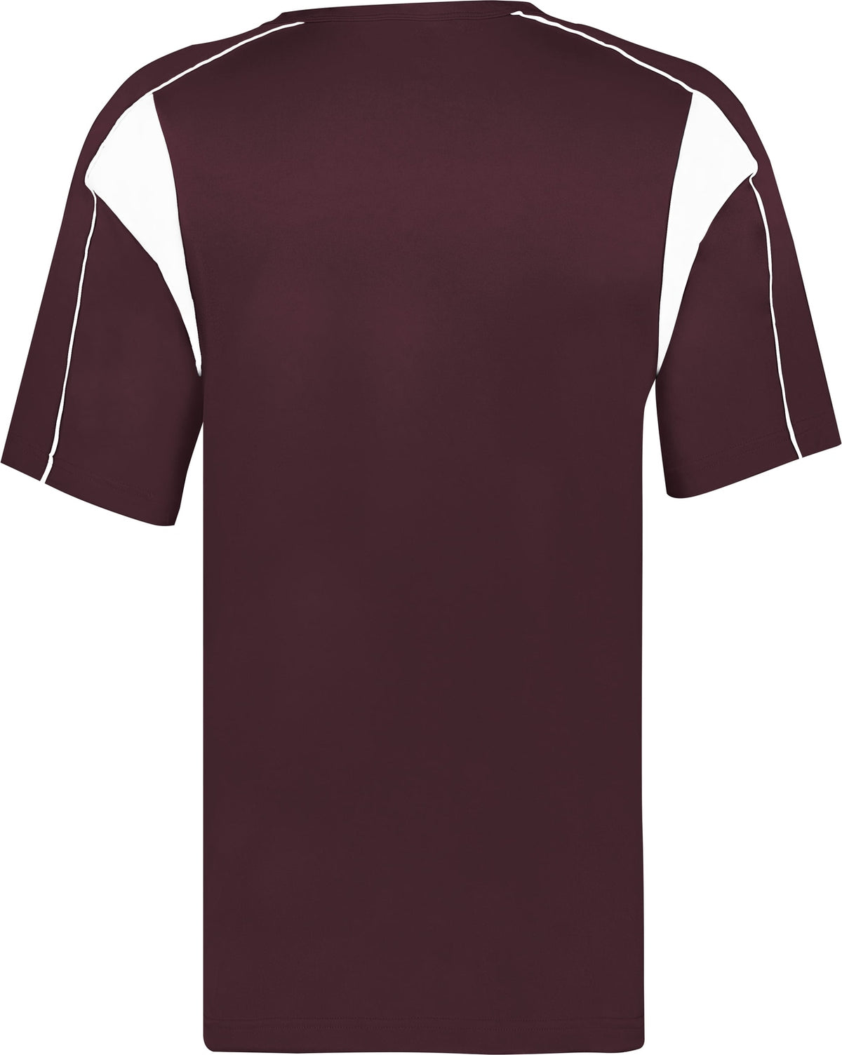Rear View of BA MAROON/WHITE PRO PLACKET