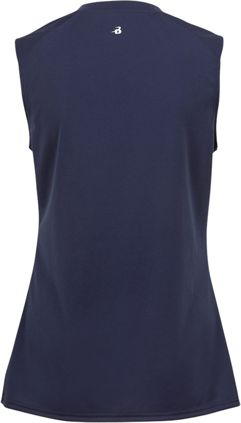 Rear View of BA NAVY GIRLS B-CORE SLEEVELESS TANK