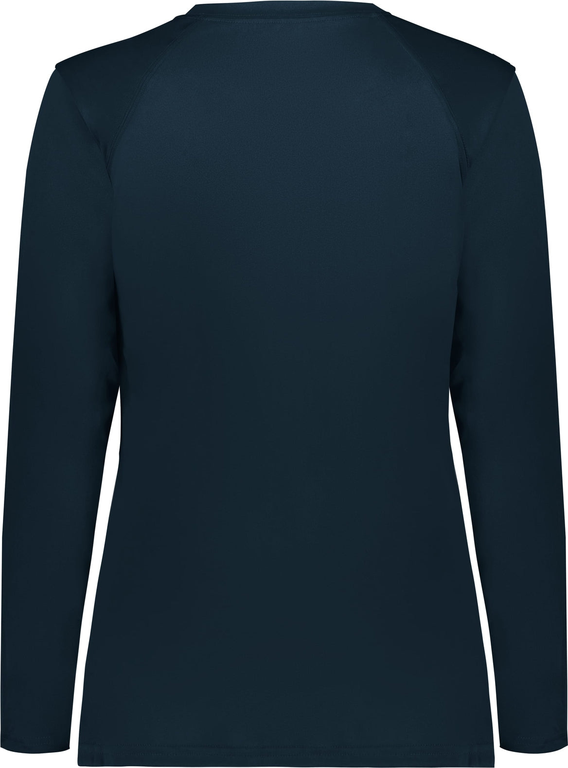 Rear View of BA NAVY LADIES B-CORE L/S TEE