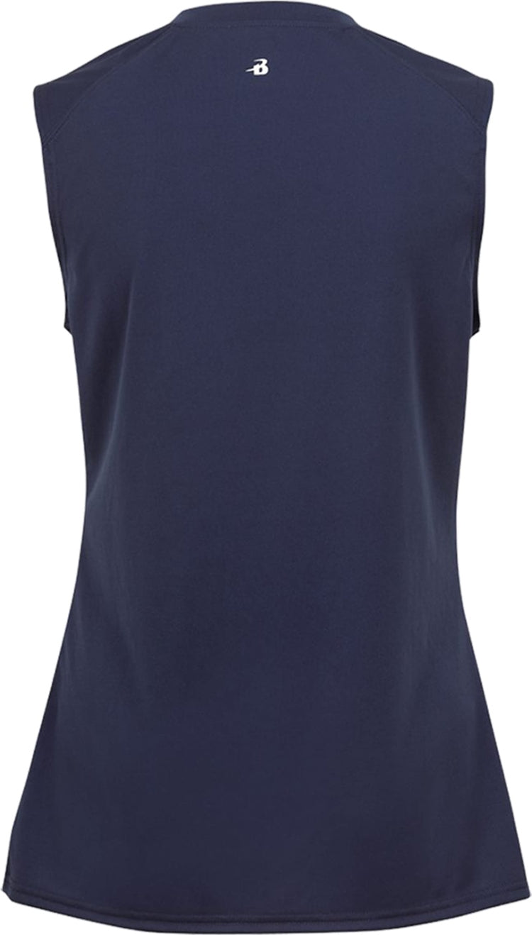 Rear View of BA NAVY LADIES B-CORE SLEEVELESS TANK