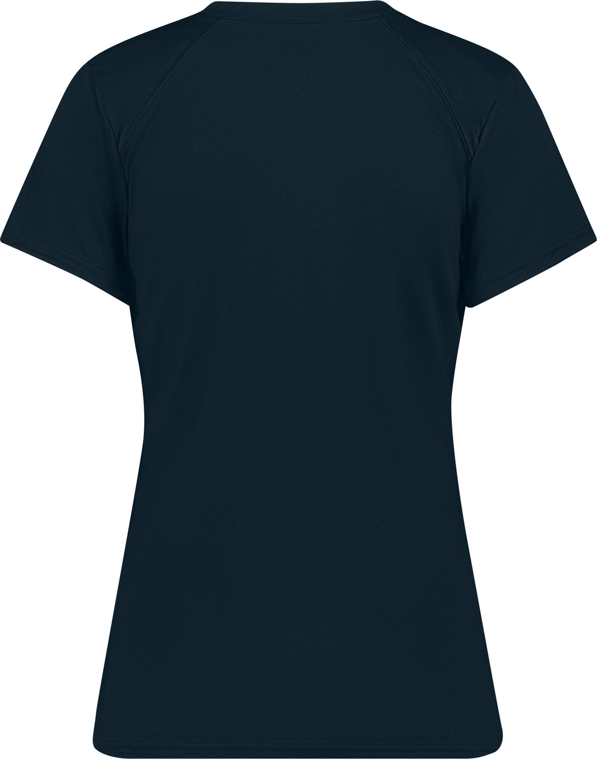 Rear View of BA NAVY LADIES B-CORE V-NECK TEE