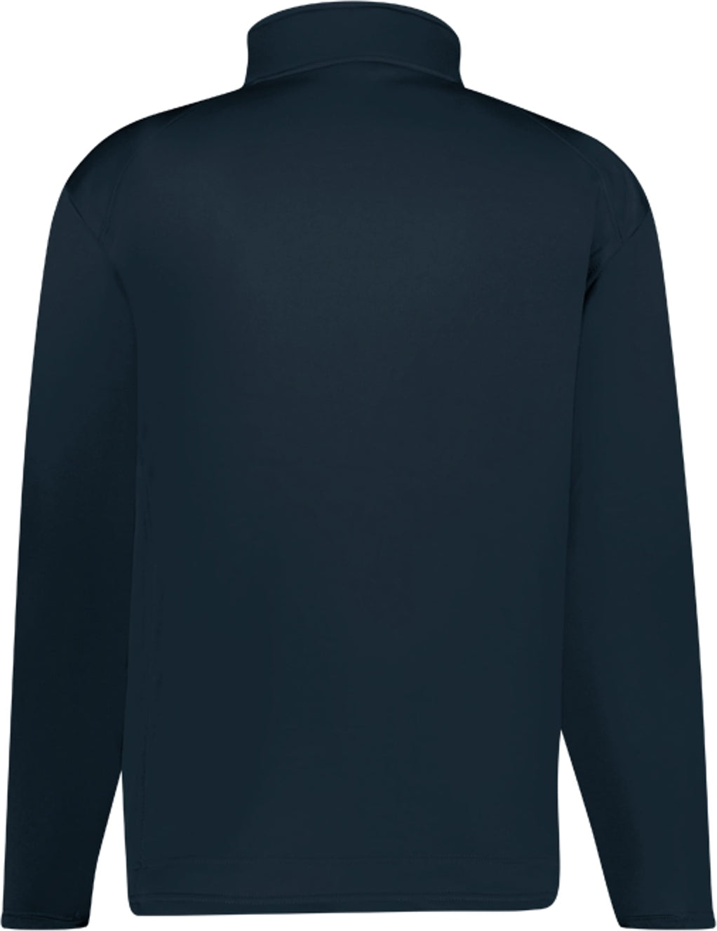 Rear View of BA NAVY PERFORMANCE FLEECE 1/4 ZIP PUL