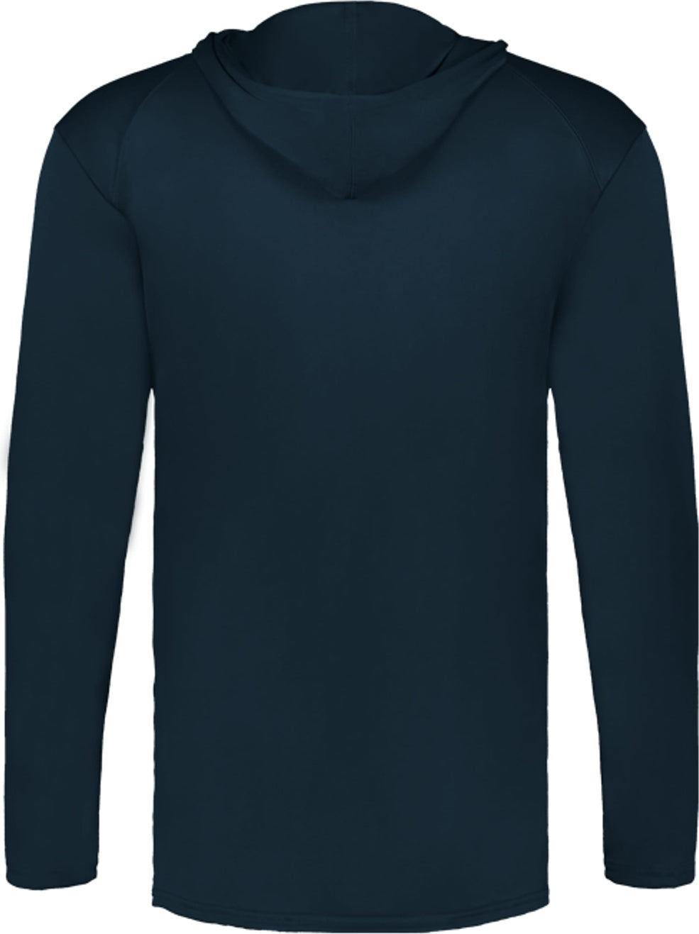 Rear View of BA NAVY YOUTH B-CORE L/S HOOD TEE