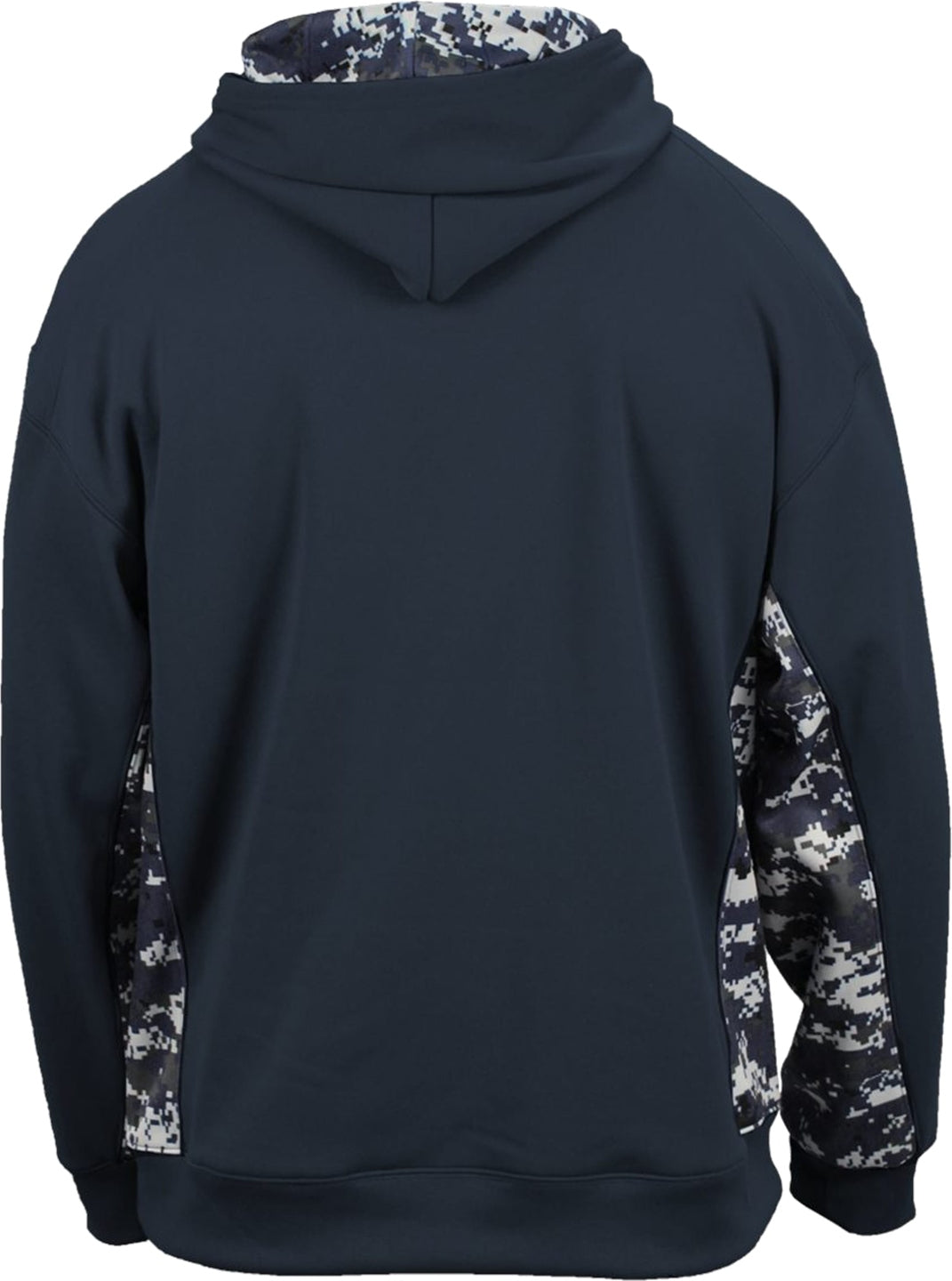 Rear View of BA NAVY/NAVY DIGITAL DIGITAL C/B YOUTH HOOD