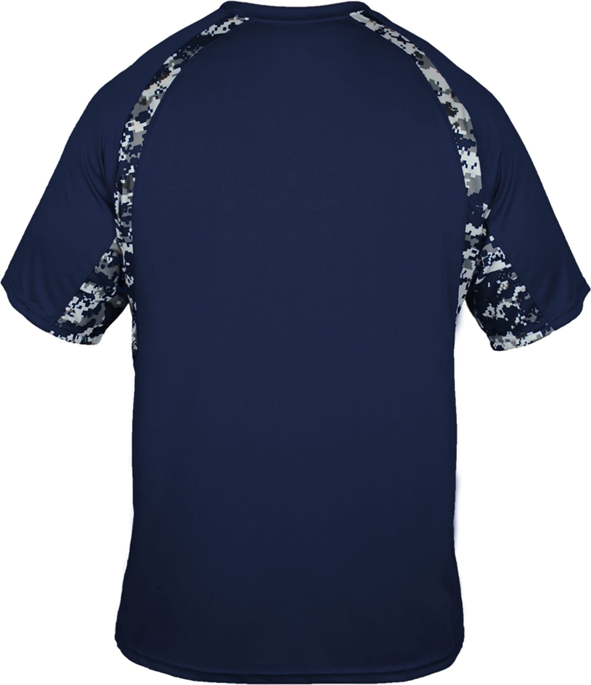 Rear View of BA NAVY/NAVY DIGITAL DIGITAL HOOK TEE