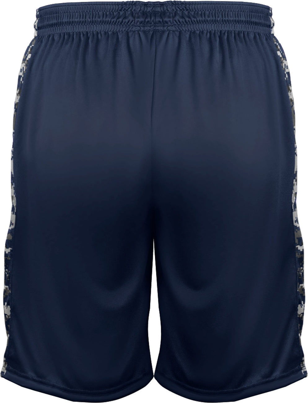 Rear View of BA NAVY/NAVY DIGITAL DIGITAL PANEL YOUTH SHORT