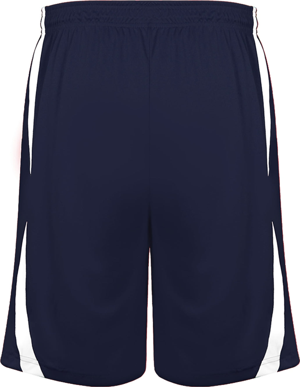 Rear View of BA NAVY/WHITE B-SLAM REV. YOUTH SHORT