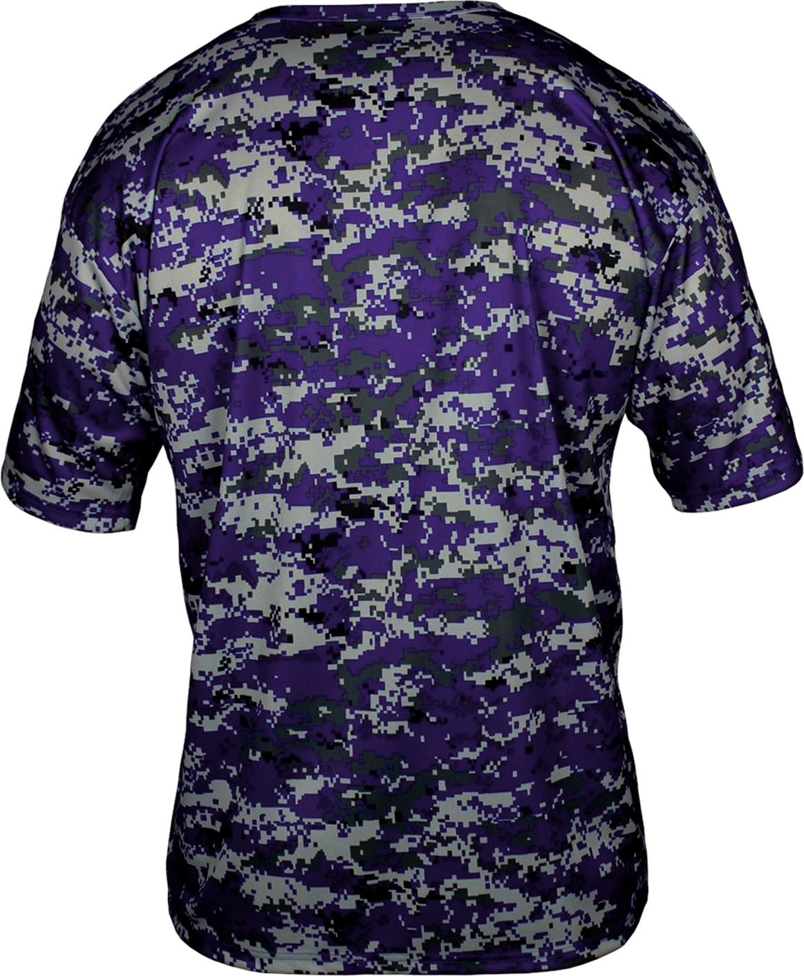Rear View of BA PURPLE DIGITAL YOUTH DIGITAL TEE