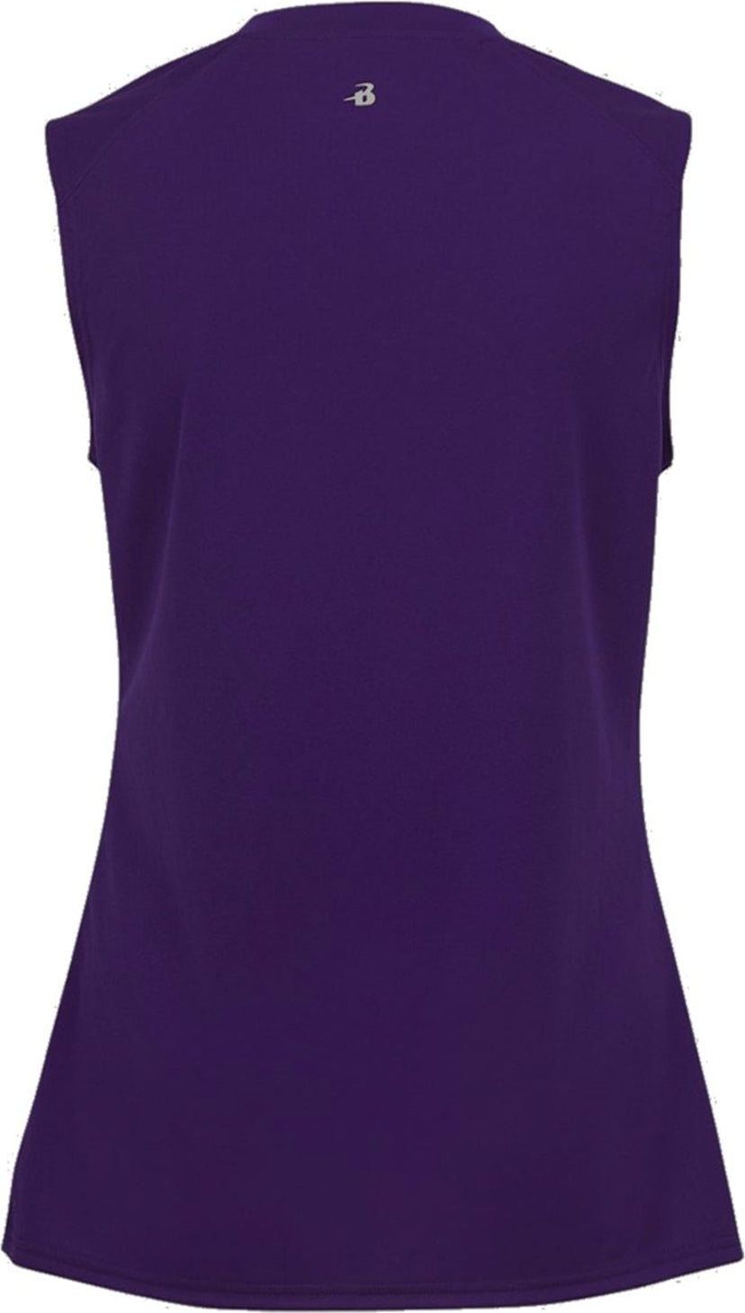 Rear View of BA PURPLE GIRLS B-CORE SLEEVELESS TANK