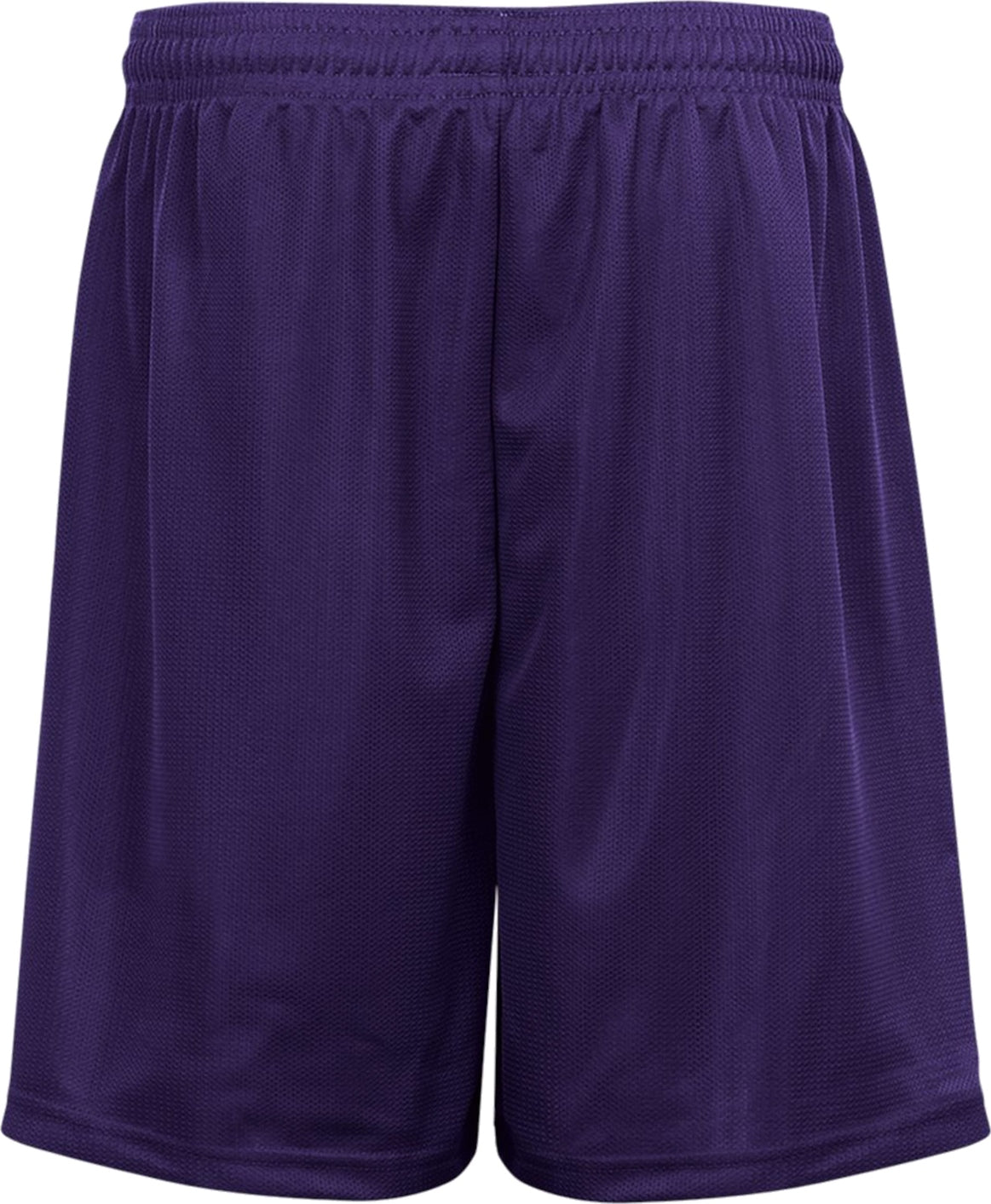 Rear View of BA PURPLE MINI MESH SHORT