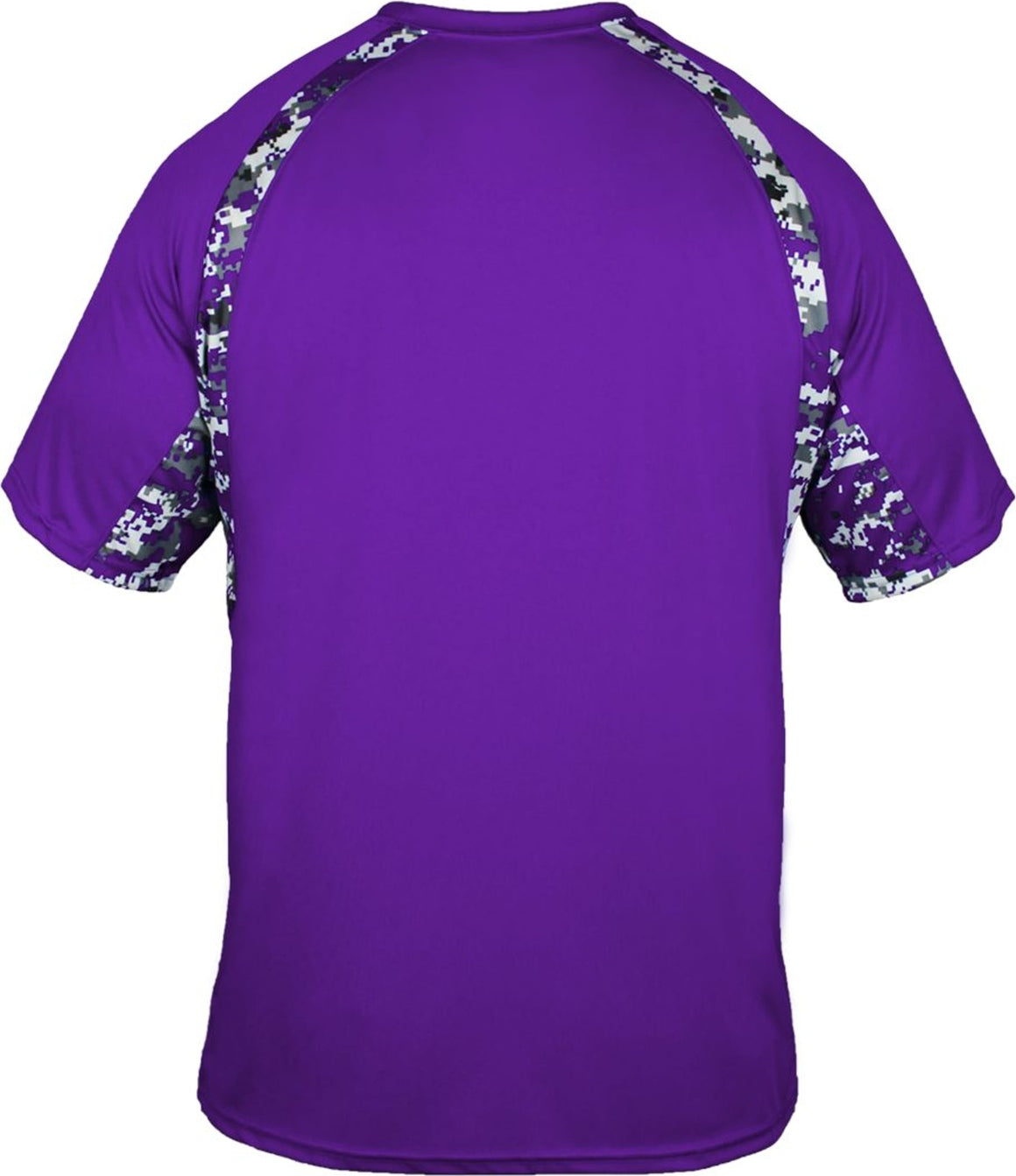 Rear View of BA PURPLE/PURPLE DIGITAL DIGITAL HOOK TEE