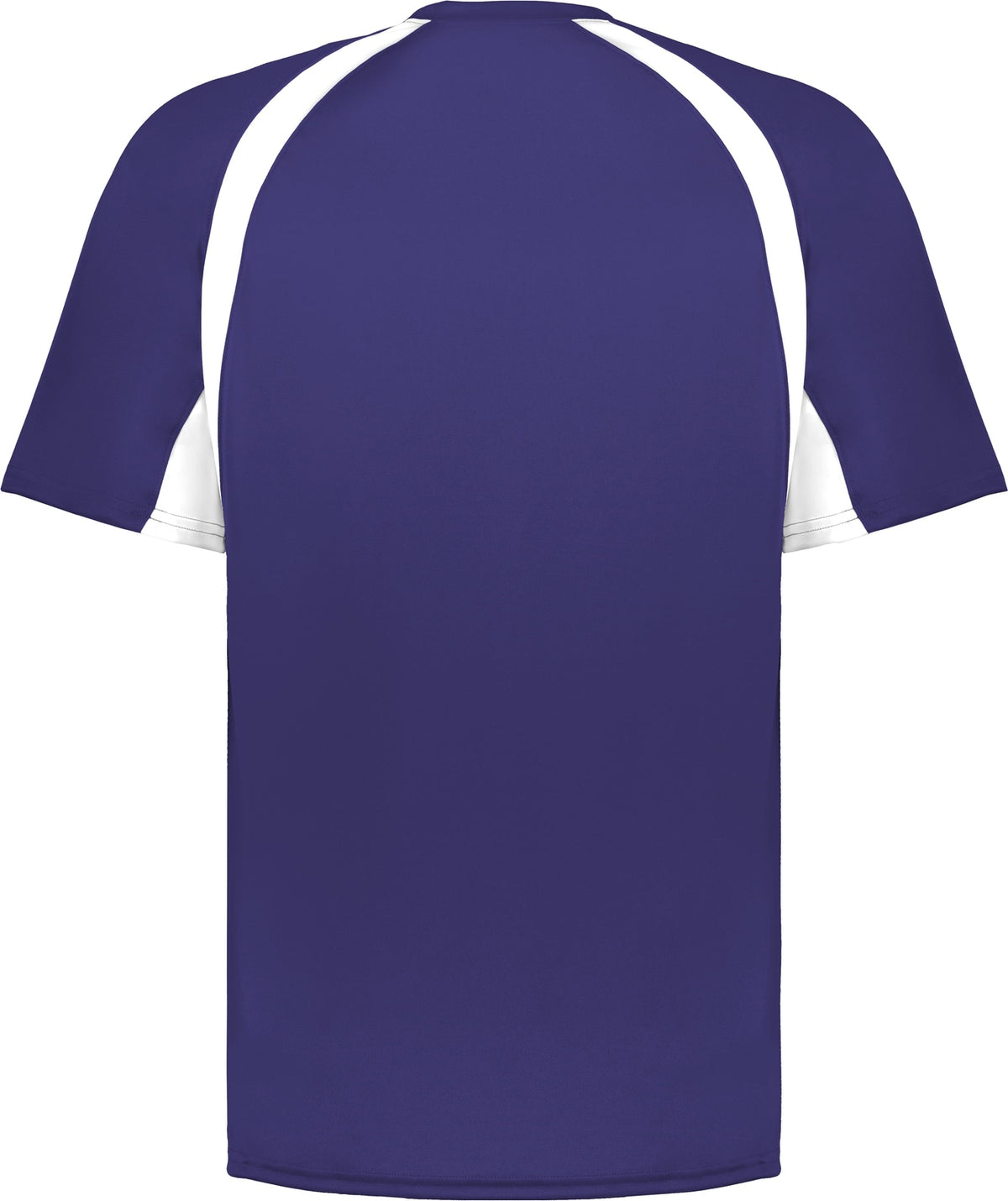 Rear View of BA PURPLE/WHITE HOOK TEE