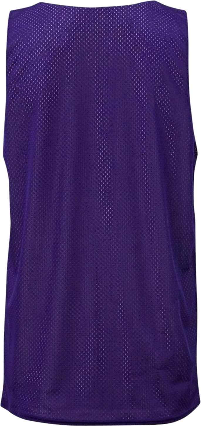 Rear View of BA PURPLE/WHITE YOUTH MESH REVERSIBLE JERSEY
