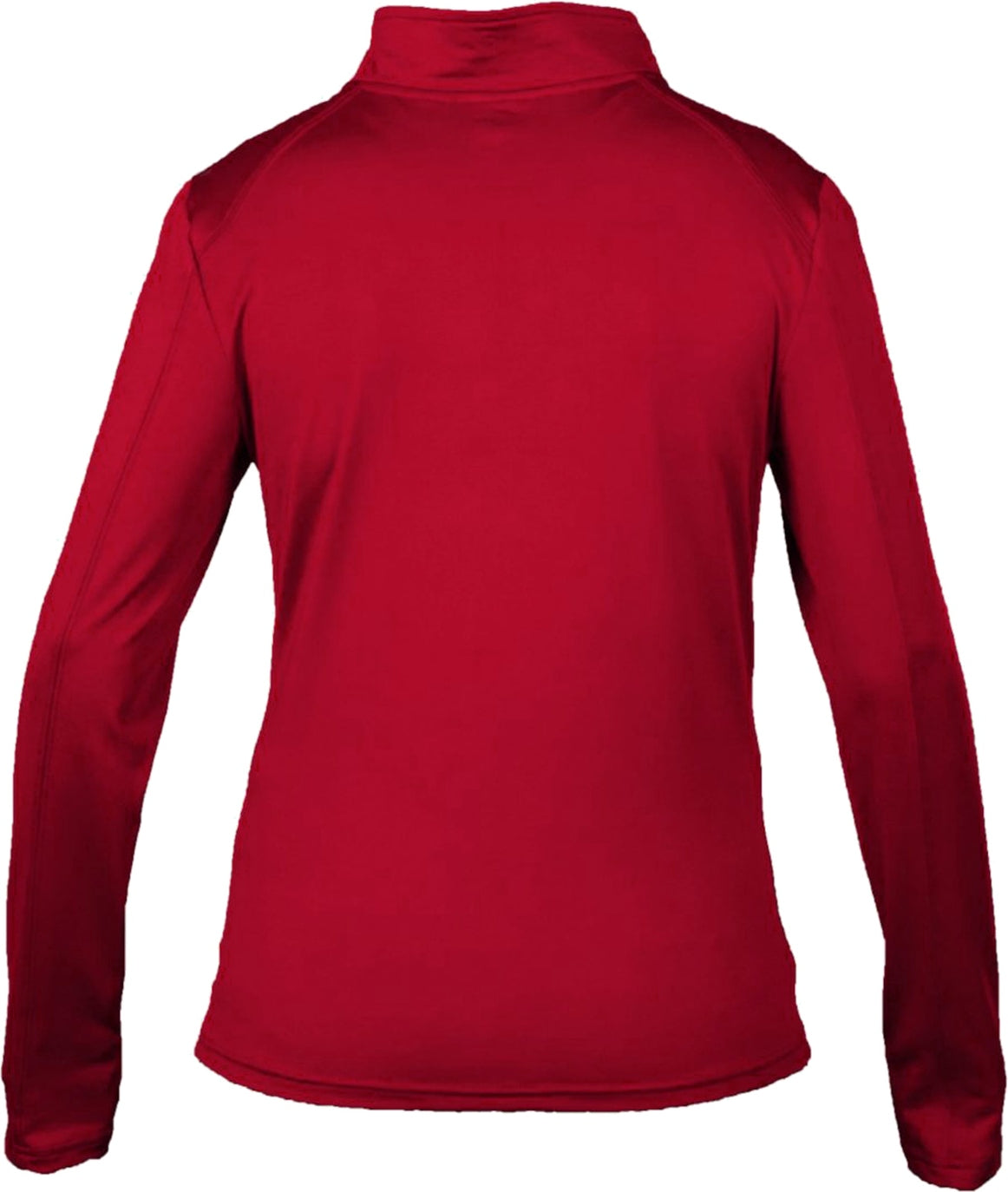 Rear View of BA RED 1/4 ZIP LADIES' LIGHTWEIGHT PU