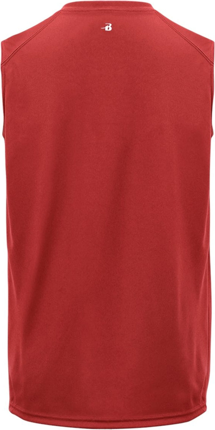 Rear View of BA RED B-CORE SLEEVELESS TEE