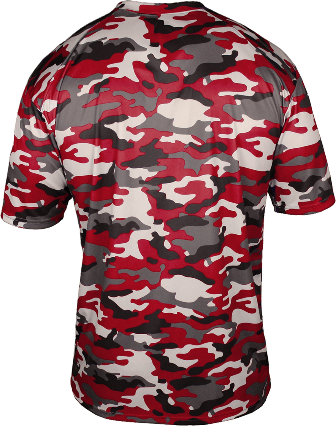 Rear View of BA RED CAMO YOUTH CAMO TEE