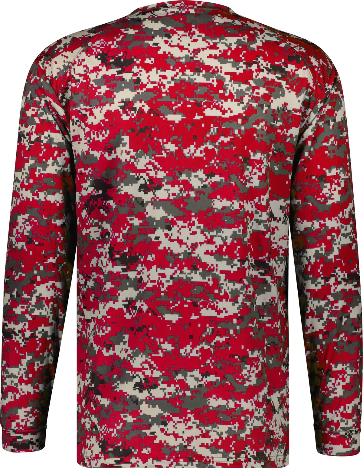 Rear View of BA RED DIGITAL YOUTH DIGITAL L/S TEE