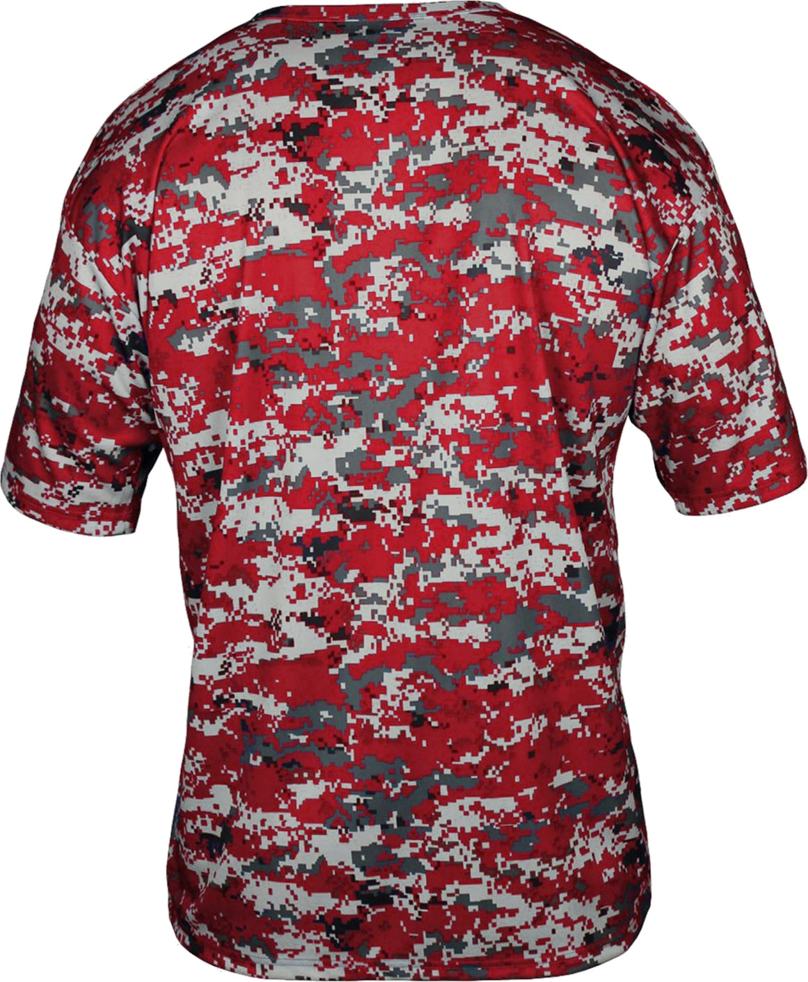 Rear View of BA RED DIGITAL YOUTH DIGITAL TEE