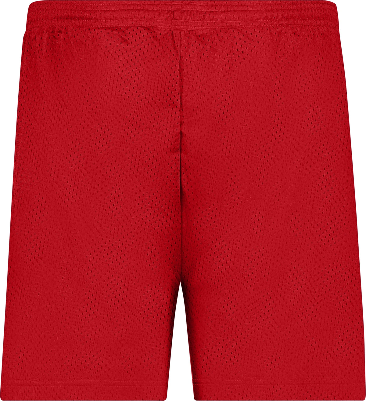 Rear View of BA RED LADIES MESH/TRICOT SHORT