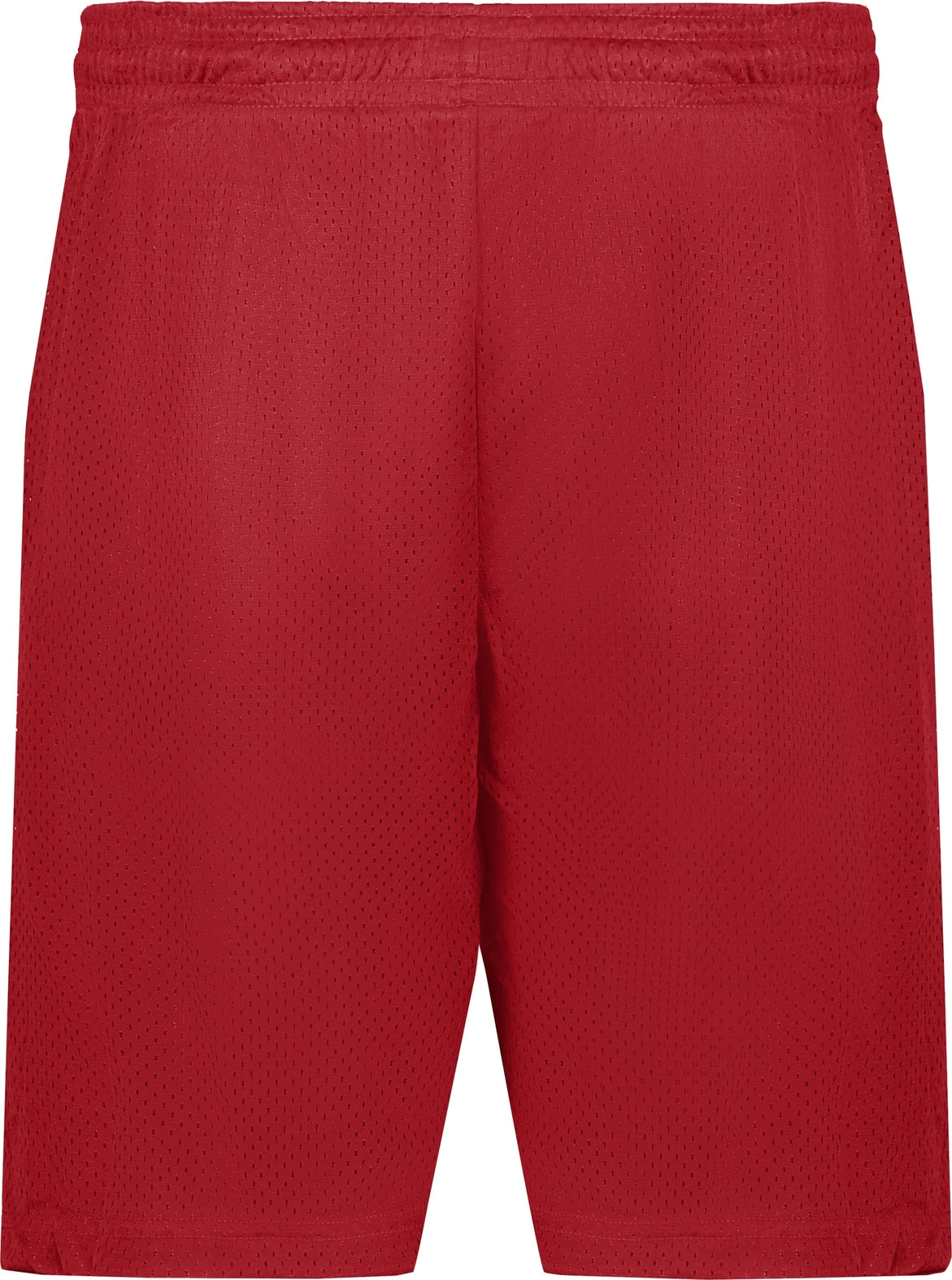 Rear View of BA RED MESH/TRICOT SHORT