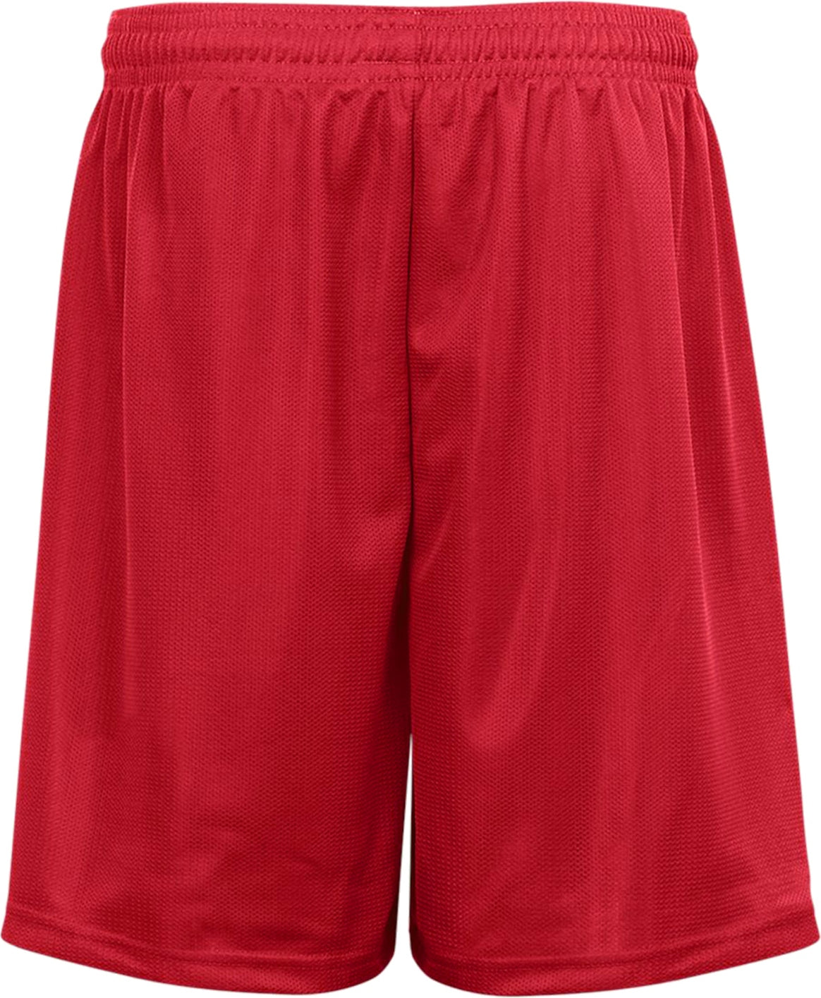 Rear View of BA RED MINI MESH YOUTH SHORT