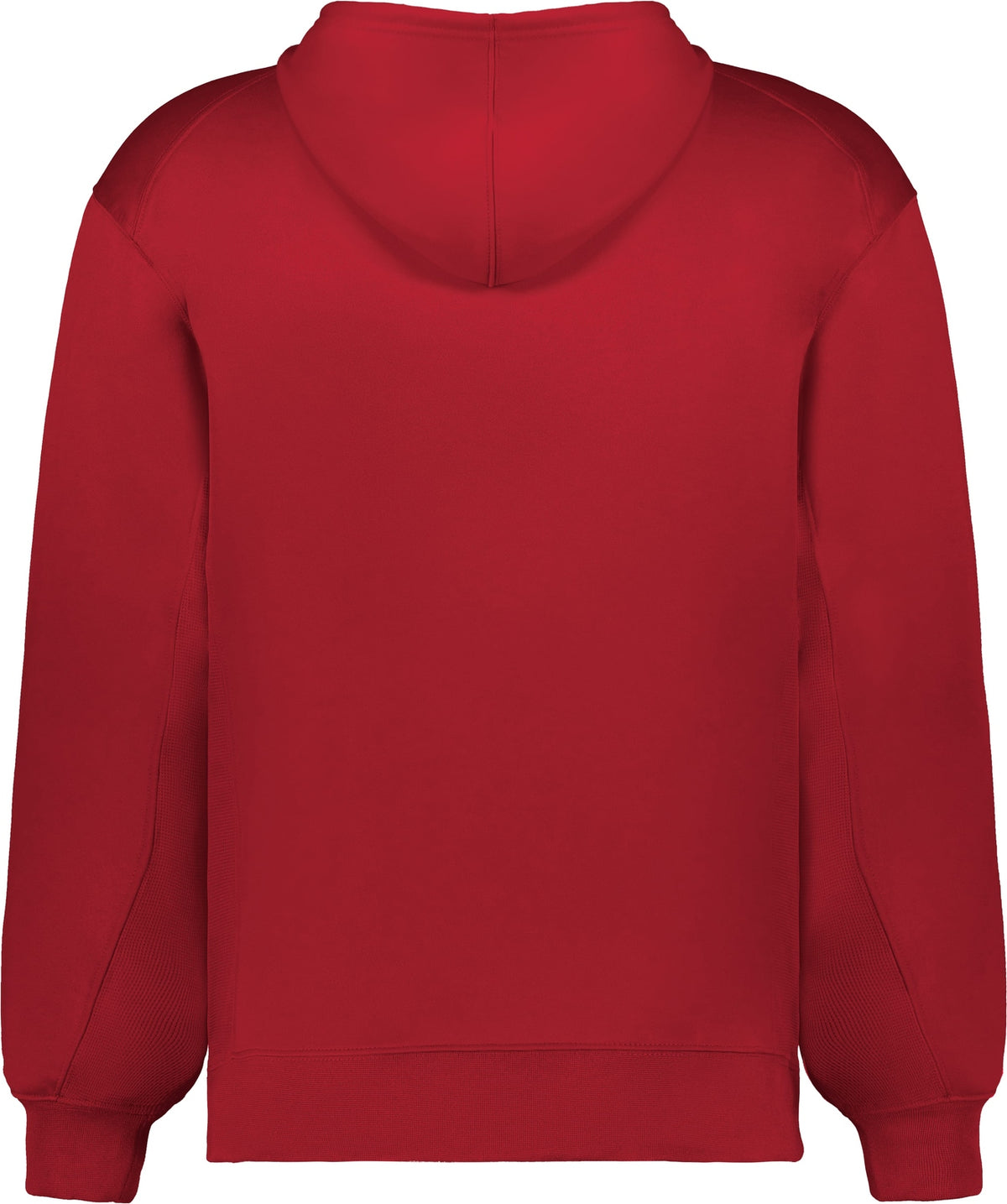 Rear View of BA RED PERFORMANCE FLEECE HOODIE